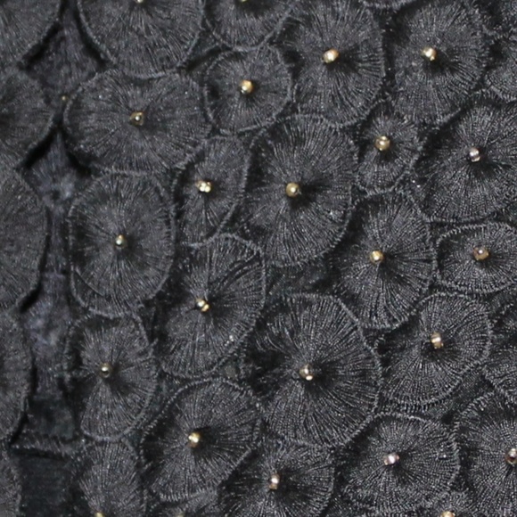 PRICE⬇️NWOT-Silk Floral /Bead Black Sheath Dreas - Picture 5 of 8